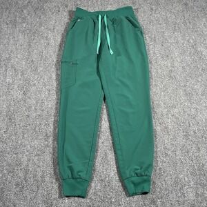 Figs Scrub Pants Womens Small Green Zamora Jogger Bottom Technical Collection